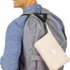 BlueHills Travel Blanket Pillow Compact Lightweight Pocket Size Airplane Traveling Essential Flight Trip Throw in Bag Portable Case Plane Accessory Beige L06 - Image 6