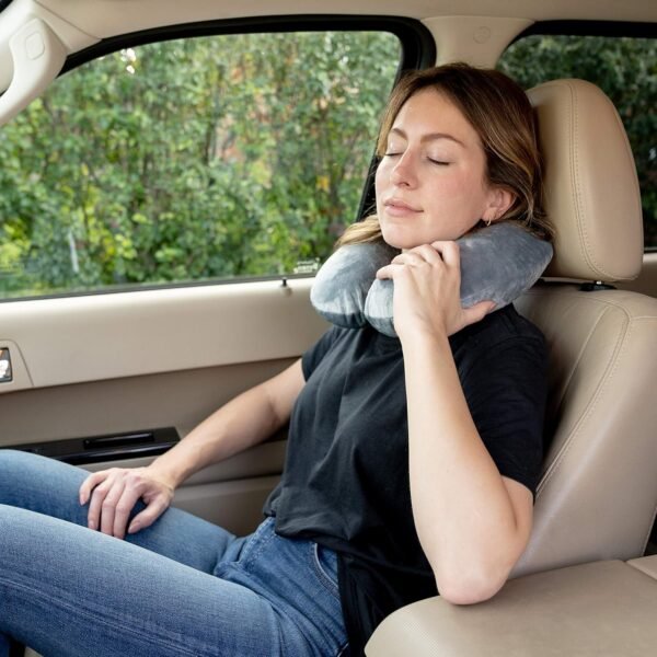 Neck Pillow for Traveling, Comfort Pal Memory Foam Travel Pillow with Carry Bag and Washable Cover - Eliminate Neck Pain in Cars, Planes, or When Sleeping at Home - Image 6
