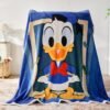 Kids Flannel Cute Cartoon Throw Blanket, Super Soft Cozy Plush for Girls Gift Blanket,Velvet Touch HD Fade Resistant Throw Blanket for Bedroom Couch Travel (Duck, Throw(50''×60'')) - Image 5