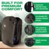 COR Surf Carry On Travel Backpack | NOW with Premium YKK Zippers | Flight Approved Carry On Laptop Backpack with Secret Passport Pockets | The Island Hopper (28L, Army Green) - Image 3