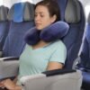 Memory Foam Neck Pillow - Adjustable Thickness for Best Comfort, Dark Blue - Image 3