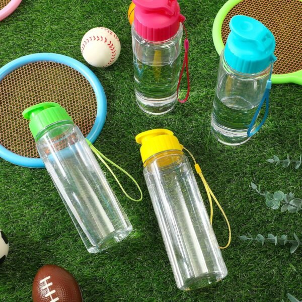 Mifoci 40 Pieces Water Bottles for Kids Bulk 17 oz Sport Drink Bottles with Handle Strap Adults Kids Reusable Large Water Bottles with Leak Proof Flip Top for Party Outdoor Children School Classroom - Image 7