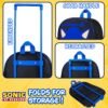 Sonic The Hedgehog Kids Suitcase, Foldable Trolley Bag 15.35” x 10.63” x 3.94” - Image 3