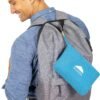 BlueHills Travel Blanket Pillow Compact Lightweight Pocket Size Airplane Traveling Essential Flight Trip Throw in Bag Portable Case Plane Accessory Teal Blue L03 - Image 7