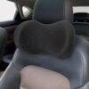 Super Comfy Car Headrest Pillow, Car Pillow for Neck Pain Relief with Adjustable Strap, 100% Memory Foam & Breathable Removable Cover, Ergonomic Design - Softness Travel Car Neck Pillow(Black, 1PC) - Image 8