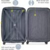 DELSEY Paris Helium Aero Hardside Expandable Luggage with Spinner Wheels, Brushed Charcoal, Checked-Medium 25 Inch - Image 3