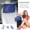 Tirrinia Travel Blanket Pillow - Wearable Airplane Blanket with Feet Pockets for Long Flights, Airplane Accessories Blanket Robe for Women and Men, Gift for Her - Image 2