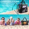 AURUZA Mesh Beach Bag Waterproof Sandproof Tote Bags Swimming Pool Bag Cruise Beach Essentials for Vacation Must Haves - Image 5