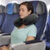 Memory Foam Neck Pillow - Adjustable Thickness for Best Comfort, Grey - Image 3
