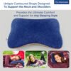 DREAMCARE Camping Pillow, Memory Foam Travel Pillow, Camping Accessories - Small Pillow Camping Essentials Camping Pillows for Sleeping, Backpacking Pillow, Travel Pillows for Sleeping (Medium,Blue) - Image 3