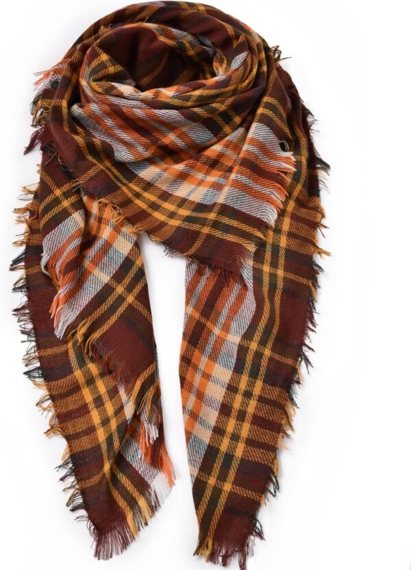 Premillow Scarfs for Women - Women's Winter Scarf, Fashion Blanket Scarf, Warm Plaid Scarfs Soft Large Wrap Shawl Scarves
