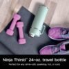 Ninja DW2401MT Thirsti 24oz Travel Water Bottle, For Carbonated Sparkling Drinks, Colder and Fizzier Longer, Leak Proof, 24 Hrs Cold, Dishwasher Safe, Stainless Steel Insulated Tumbler, Seafoam Blue - Image 2