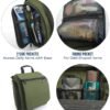 D&D Hanging Travel Toiletry Bag for Men and Women – Large Cosmetics, Makeup and Toiletries Organizer Kit with 10 Compartments, YKK Zippers, XXL Metal Swivel Hook, Water-Resistant Nylon - Image 5