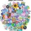 Fashion Angels Vinyl Sticker Pack - Includes 200 Large Y2k Stickers - Water Resistant Stickers - Kids Vinyl Sticker Assortment for Planners - Accessorize Notebooks, Journals & More - Multi - Image 2