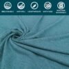 PAVILIA Soft Compact Travel Blanket and Pillow, Foldable Airplane Blanket in Bag, Lightweight Portable Flight Blanket Set with Luggage Strap, Camping Plane Car Home Office Gift Accessories, Teal Blue - Image 8