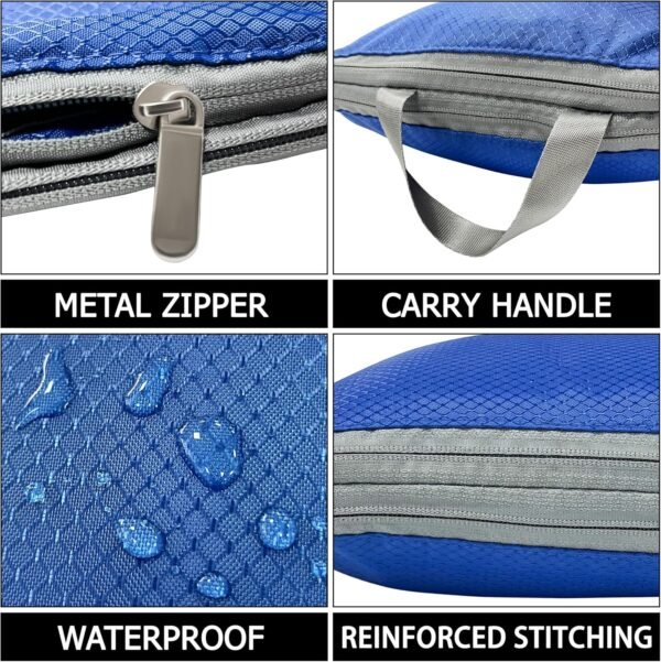 Storage Master Compression Packing Cubes Travel Accessories Packing Organizers Compression Bags for Travel, Travel Essentials Compression Cubes for Luggage Suitcases (Blue) - Image 7