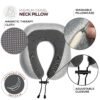Homeify Airplane Neck Pillow Travel Pillow 100% Pure Memory Foam Travel Pillow, Comfortable & Breathable Cover, Machine Washable, - Image 4