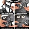 Travel Belt for Luggage, Add a Bag Luggage Straps Suitcase Travel Belt Over Handle for Carry On Bag, Adjustable 2-in-1 Elastic Luggage Belt Bag Bungee Travel Essential Accessories(DK-Purple) - Image 7