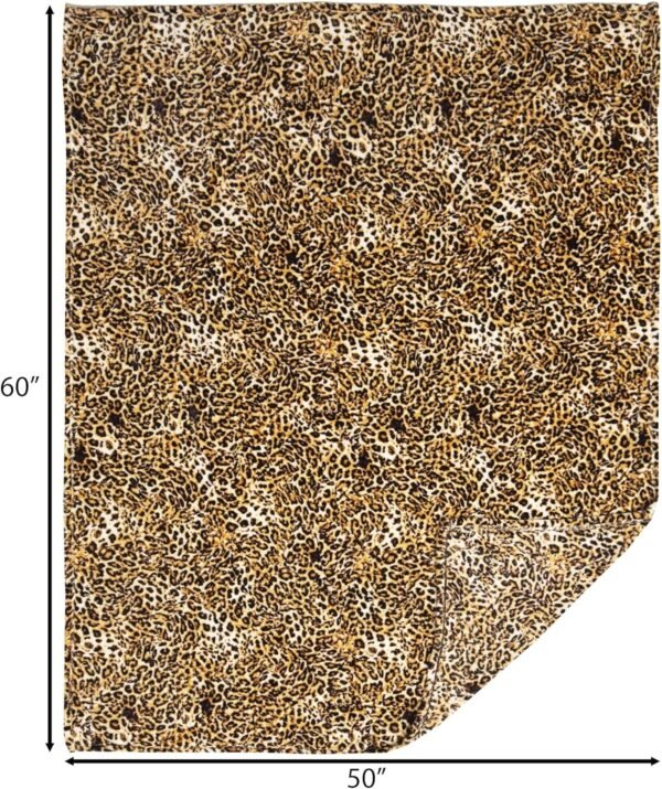 CARSTENS, INC. Travel Blanket, Premium Compact 2-in-1 Airplane Blanket/Pillow, Leopard Print - Image 5