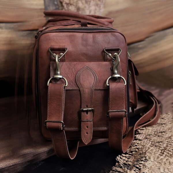 Handmade Vintage Travel Luggage 30 Inch Duffel Gym Sports Bag Weekender Travel Overnight Carry One Duffel Bag For Men (30 inch large) - Image 6