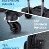 BAGSMART Expandable 20 inch Carry on Luggage Airline Approved, Lightweight Carry on Suitcase with Spinner Wheels, Family Travel Suitcase Set with Duffle Bag -Grey - Image 5