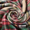 Women's Fall Winter Scarf Scarves for Women Gifts Plaid Blanket Scarf Soft Chunky Large Blanket - Image 5
