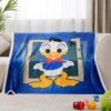 Kids Flannel Cute Cartoon Throw Blanket, Super Soft Cozy Plush for Girls Gift Blanket,Velvet Touch HD Fade Resistant Throw Blanket for Bedroom Couch Travel (Duck, Throw(50''×60'')) - Image 3