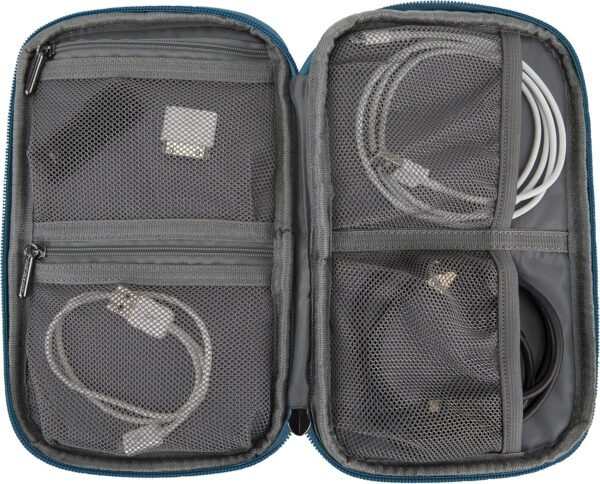 Travelon World Travel Essentials Tech Organizer, Gray Heather, One Size - Image 2