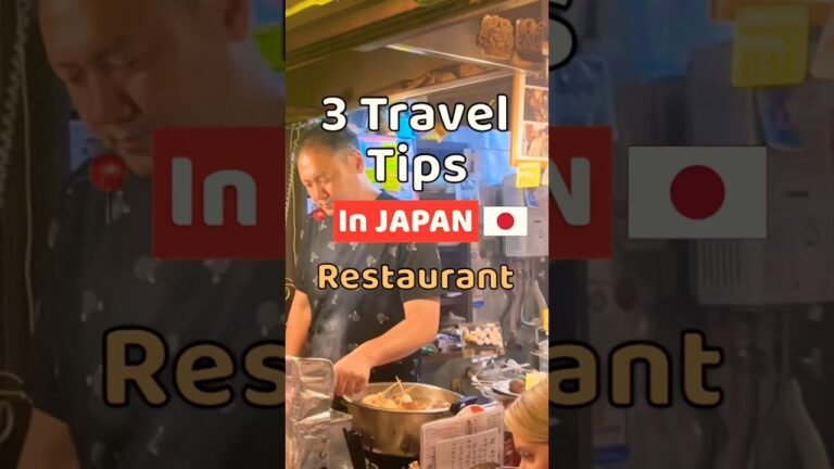 3 Travel Tips about the Restaurant for tourists visiting Japan 🇯🇵 | #shorts, #Japan, #traveltips