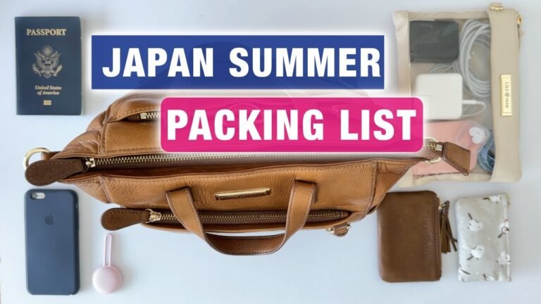 Japan SUMMER Travel Essentials Packing List ☔️ What to Wear in Tokyo 🪭