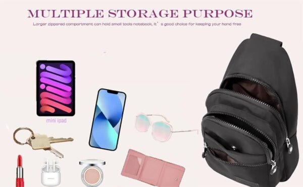 EVANCARY Small Sling Bag for Women Men, Sling Backpack Chest Daypack Crossbody Backpack for Travel Sports Running Hiking - Image 7