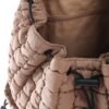 VAKAER Puffer Backpack for Women Lightweight Quilted Hiker Pack with Drawstring Padding Backpacks for Travel Gym (Khaki) - Image 8
