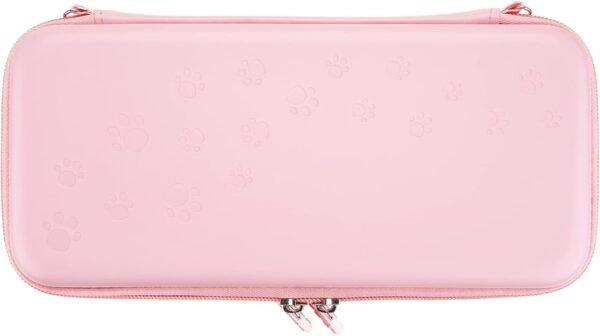 playvital Pink Cute Carrying Case for Nintendo Switch & Switch OLED, Portable Travel Storage Case for Switch - Image 9
