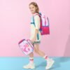 WAWSAM Dinosaur Backpack for Girls - Pink Kids Backpack for School 15” Preschool Kindergarten Elementary Schoolbag Book Bags Travel Casual Backpack with Chest Strap - Image 6