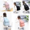Kids Casual Backpack Solid Color Girls Elementary and Middle School Bag Teenage Travel Bag Waterproof Book Bag - Image 6