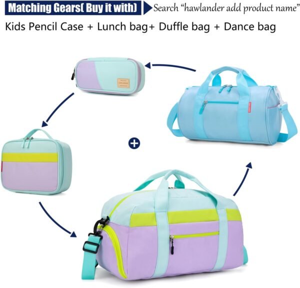 HawLander Preschool Backpack for Toddler Girls, Kids School Bag, Ages 3 to 7 years old, Small, Light Green - Image 6