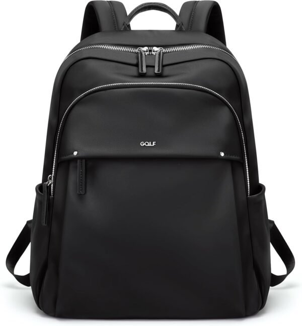 GOLF SUPAGS Laptop Backpack for Women Computer Bag Fits 14 Inch Notebook Travel College Work Backpack Purse (Black)