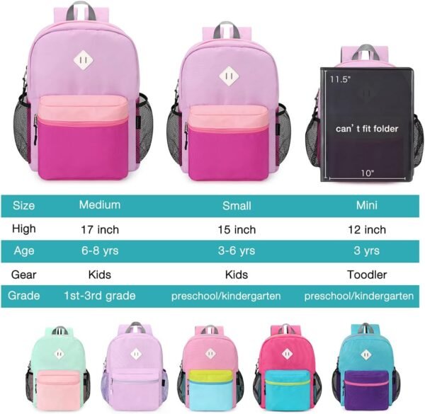 STEAMEDBUN Kids Backpack for Girls,Kindergarten Backpack for Toddler Girls Age 3-6 - Image 5