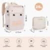 Maelstrom Travel Backpack for Women Men,25L Laptop Backpack Fits 17-Inch Laptop,Waterproof Carry On Backpack for Airplanes with Detachable Crossbody Bag&Shoe Compartment,Beige, Medium - Image 3