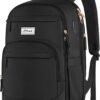 ETRONIK Travel Backpack for Women, 15.6 Inch Anti Theft Laptop Backpack with USB A & C Charging Port, Water Resistant Work Backpack, Computer Backpacks for Nurse, Teacher, College, School, Black