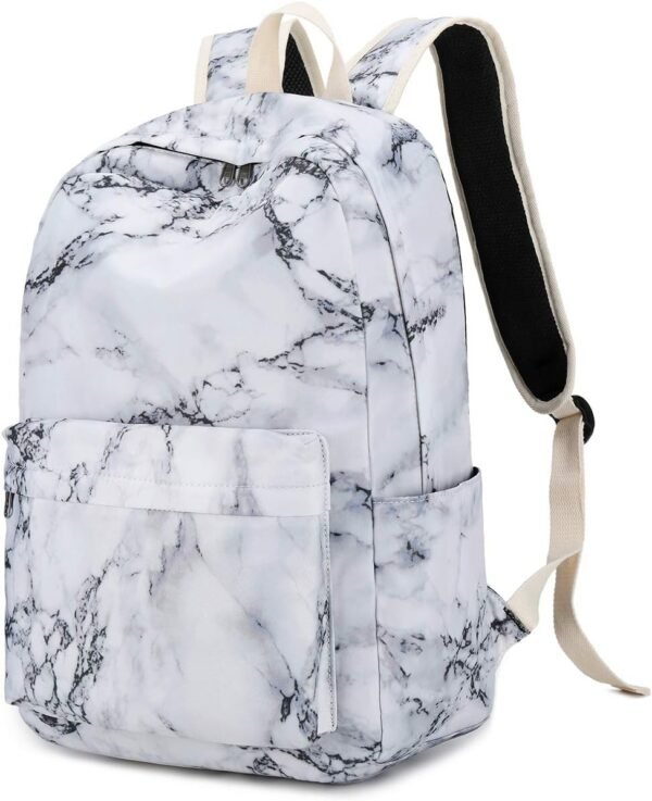 Backpack for Teen Girls Womens School Backpack Laptop Bookbags Travel Casual Rucksack Daypacks (Marble) One_Size