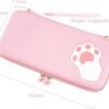 playvital Pink Cute Carrying Case for Nintendo Switch & Switch OLED, Portable Travel Storage Case for Switch - Image 3