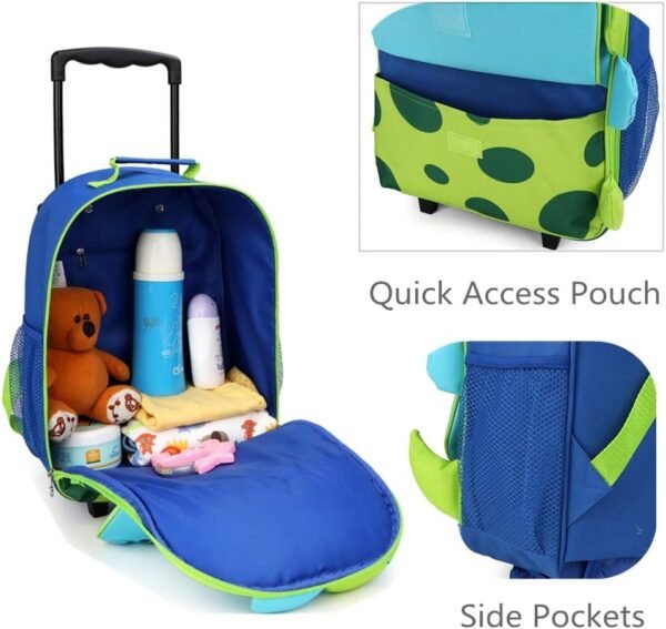 Yodo 3-Way Kids Suitcase Luggage or Toddler Rolling Backpack with wheels - Image 2