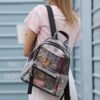 TINYAT Heavy Duty Transparent Clear backpack See Through Clear Bag Kid Backpack for School, Concerts, Sports, Travel T9051 - Image 2