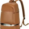 seyfocnia Gym Backpack for Women,Small Travel Backpack with Shoes Compartment Lightweight Backpack Waterproof Sports Backpack Casual Daypack-Brown