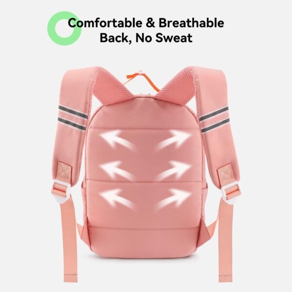 Voova Kids Backpack for Teen Girls Boys, Cute Mini Backpacks for Toddlers Preschool and Kindergarten, Waterproof Lightweight Small School Bookbag Fits 3 To 8 Years Old for School and Travel, Pink - Image 2