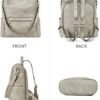 CLUCI Womens Backpack Purse Leather Anti-theft Large Fashion Designer Travel Bag Ladies Shoulder Bags - Image 6