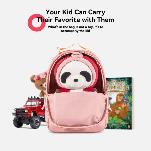 Voova Kids Backpack for Teen Girls Boys, Cute Mini Backpacks for Toddlers Preschool and Kindergarten, Waterproof Lightweight Small School Bookbag Fits 3 To 8 Years Old for School and Travel, Pink - Image 6