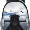Backpack for Boys Girls Kids, Fighter Pilot Aircraft Airplane Plane Backpack Travel School Bag Bookbag Schoolbag Daypack for Men Teens Children - Image 6