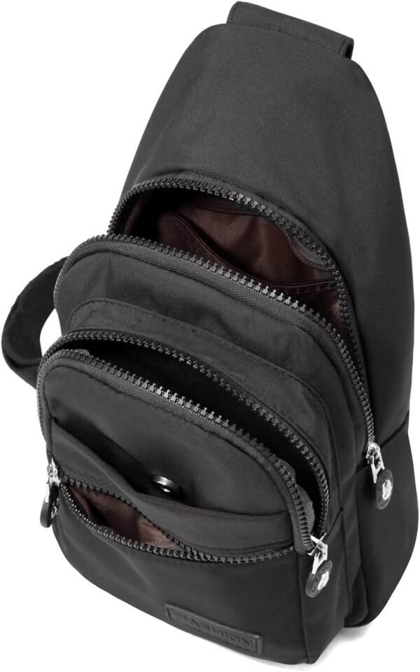 EVANCARY Small Sling Bag for Women Men, Sling Backpack Chest Daypack Crossbody Backpack for Travel Sports Running Hiking - Image 3